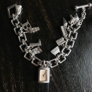 Burberry charm bracelet watch